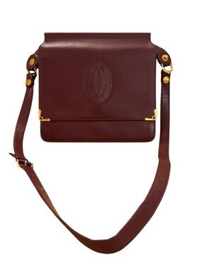Must de Cartier Vintage Bordeaux Shoulder/Crossbody Bag